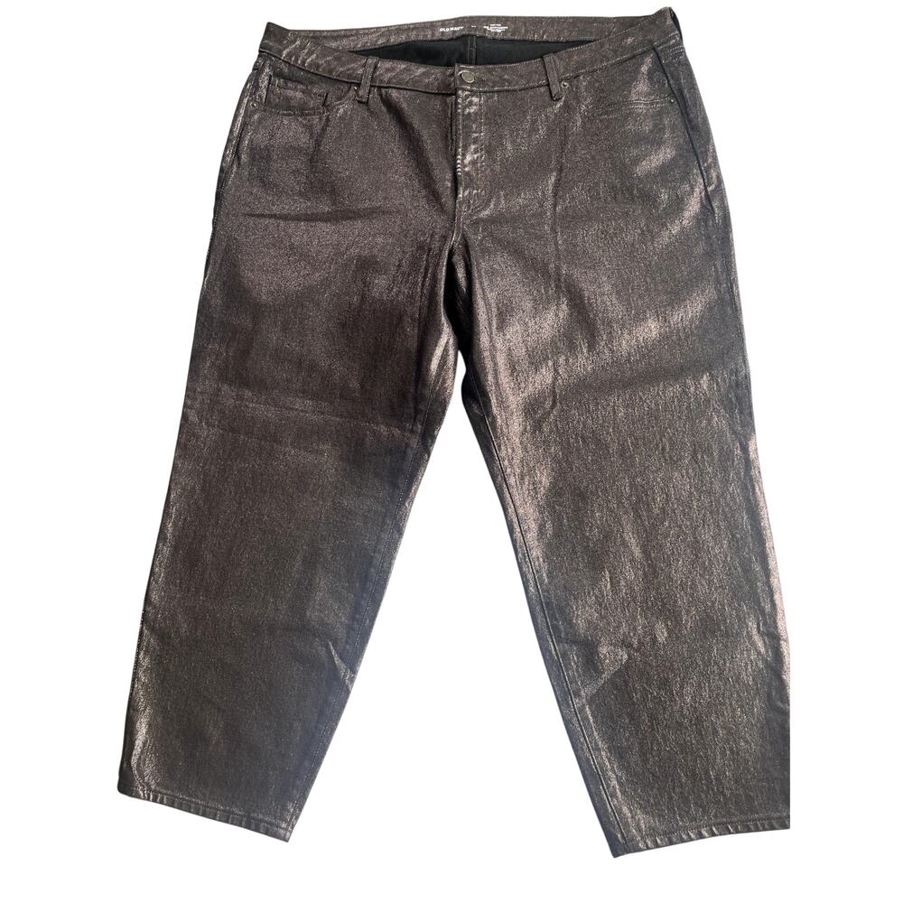 Old Navy High Rise Straight Leg Sparkle Design Pants Sz 20